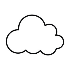 Fototapeta premium cloud icon, sky vector, summer illustration
