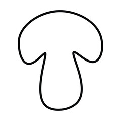 mushroom icon, vegetarian vector, eating illustration