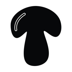 mushroom icon, vegetarian vector, eating illustration