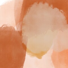 Orange Gouache Abstract Painting Background