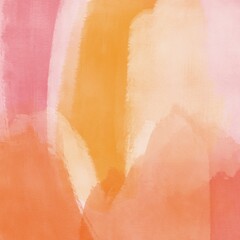 Orange Gouache Abstract Painting Background