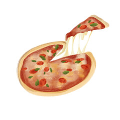 Pizza no background