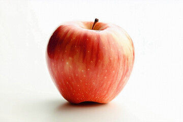 red-apple on black background