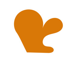 Orange Blob Abstract Shapes 