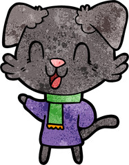 laughing cartoon dog