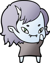 cartoon friendly vampire girl