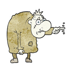 freehand textured cartoon igor