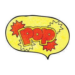 freehand speech bubble textured cartoon pop explosion symbol