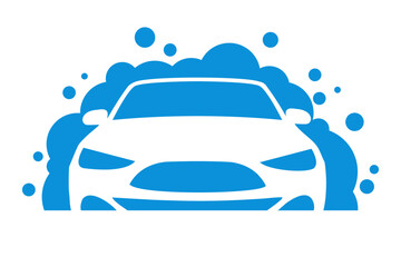  Stylized vector image of a car wash