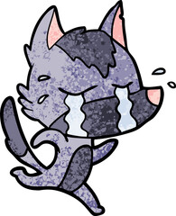 cartoon crying wolf
