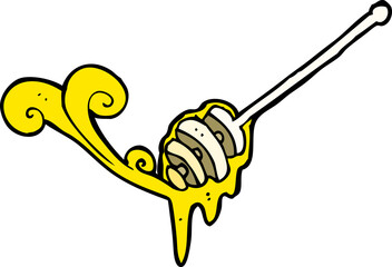 cartoon honey stick