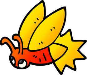 cartoon doodle lightning bug