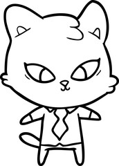 Fototapeta premium cute cartoon cat