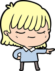 cartoon woman
