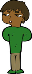 cartoon antisocial boy
