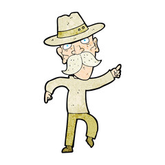 cartoon man wearing a hat