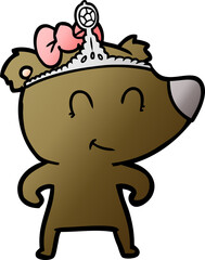 female bear cartoon