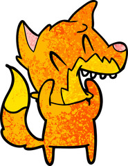 laughing fox cartoon