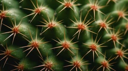 Obraz premium spines on cactus close up background