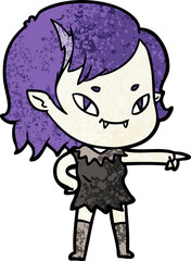 cartoon friendly vampire girl