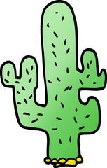 cartoon doodle cactus