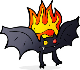 cartoon vampire bat