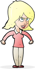 cartoon mean woman