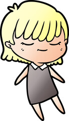 cartoon woman