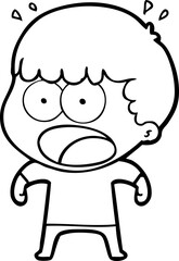 cartoon shocked man