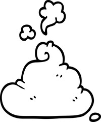 line drawing cartoon poop