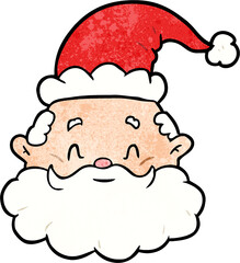 cartoon santa claus face