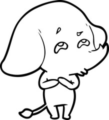 cartoon elephant remembering