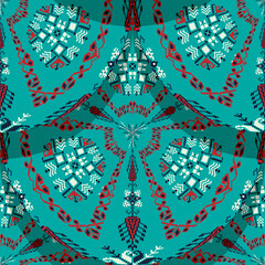 Romanian embroidery seamless pattern 5