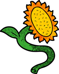 cartoon sunflower