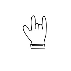 Fototapeta na wymiar Hands line icon