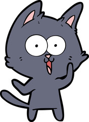 funny cartoon cat