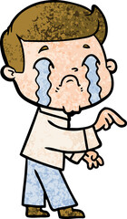 cartoon man crying