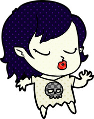 cute cartoon vampire girl