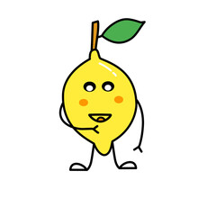 cute lemon character