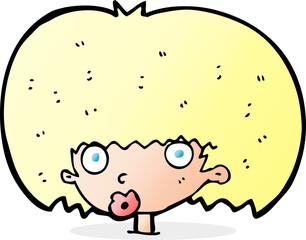cartoon surprised woman