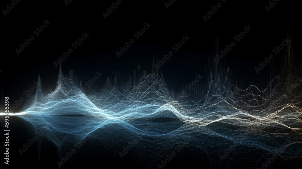 Aufkleber gravitational waves of blue exploration: widescreen cosmic background of the future. generative ai