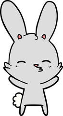 curious bunny cartoon