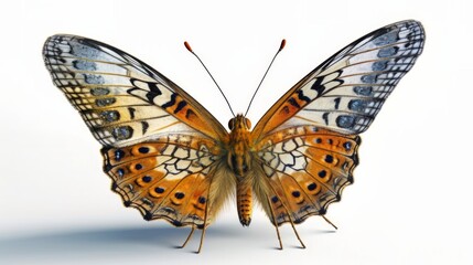 Obraz premium Butterfly on a white background. Generative ai