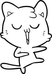 cartoon cat singing