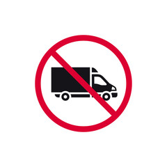 Prohibited sign, forbidden modern round sticker, vector illustration. - 595856996