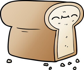 cartoon loaf of bread