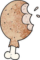 cartoon chicken leg