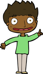cartoon happy boy