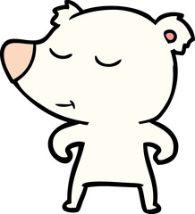 cartoon polar bear