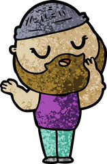 cartoon man with beard